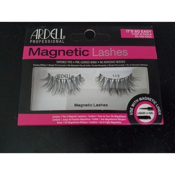 #113 Ardell Eyelashes Professional Magnetic Tapered Tips 1 Pair - Picture 1 of 5